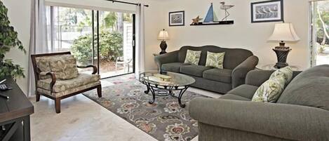 Villa, Multiple Beds, Kitchen, Garden View (2310 Heritage Villas) | Living area | 42-inch flat-screen TV with digital channels