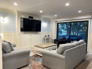 Villa, Multiple Beds, Kitchen, Garden View (2437 Inland Harbour) | Living area - 2437 Inland Harbour at The Sea Pines Resort (Hilton Head Island)