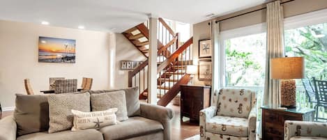 Villa, Multiple Beds, Kitchen (2455 Inland Harbour) | Living area | 42-inch flat-screen TV with digital channels