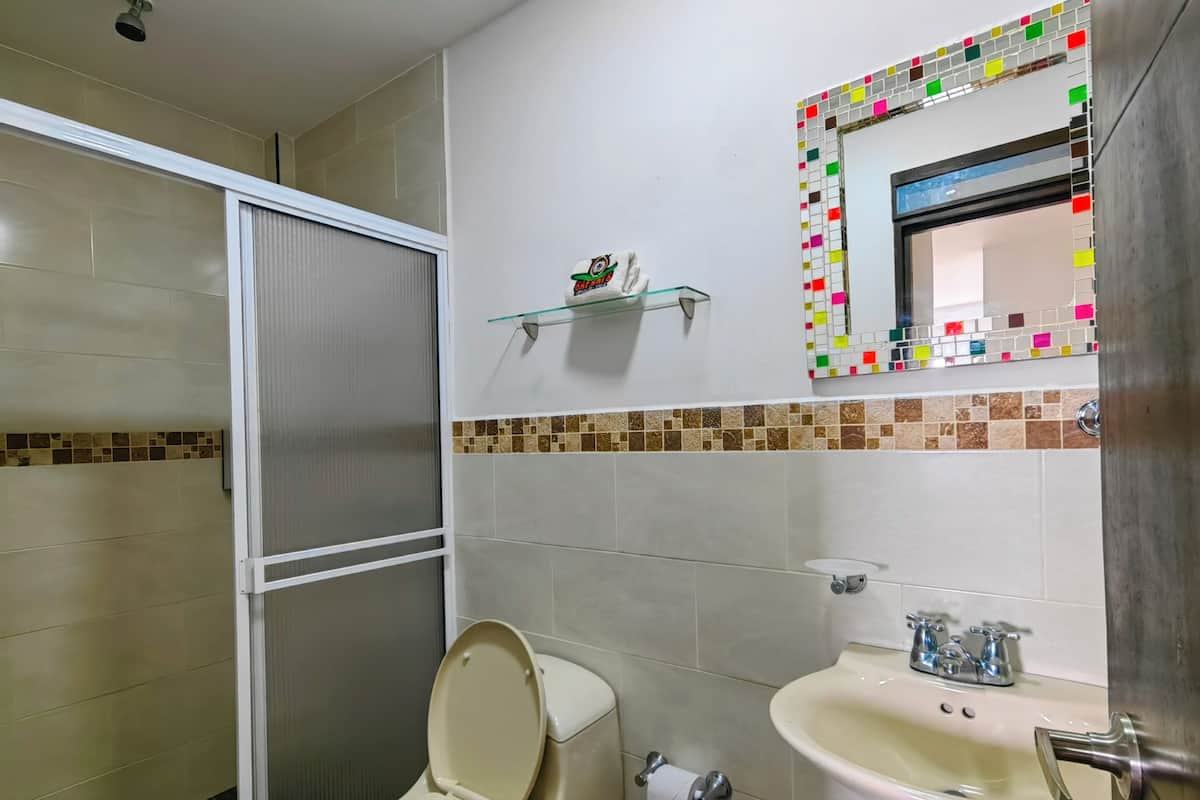 Comfort Double or Twin Room | Bathroom | Shower, towels, soap, toilet paper