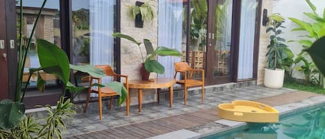 Classic Villa, 2 Bedrooms, Private Pool | Terrace/patio