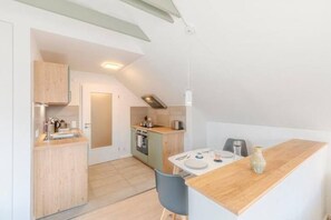 Fridge, oven, stovetop, dishwasher