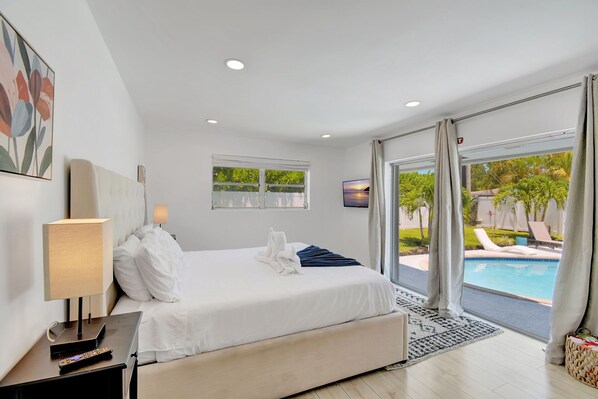 Familienhaus, Poolblick