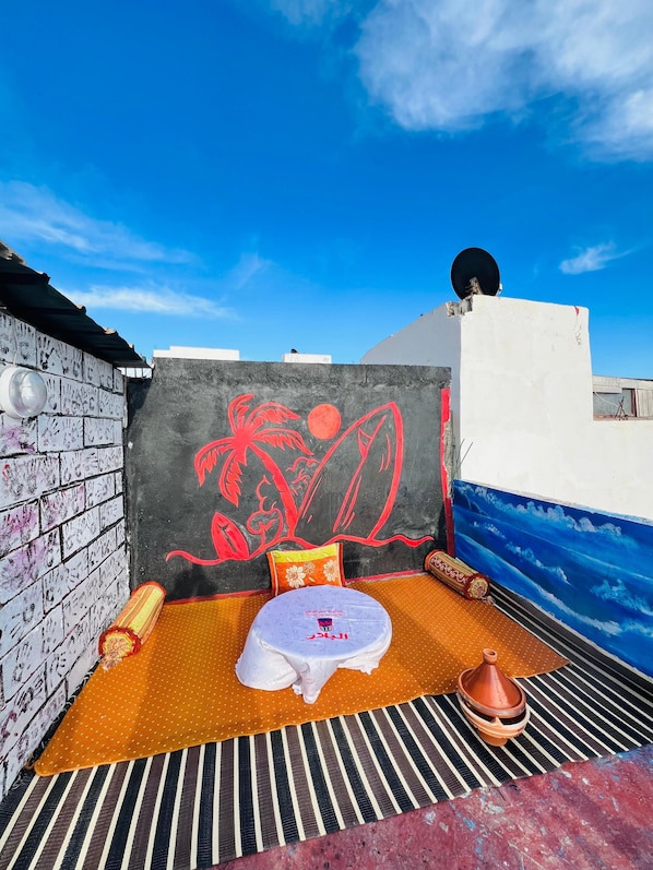 Apartment, Beach View | Terrace/patio - Skb Sea House Taghazout (Taghazout)