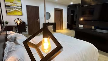 Family Apartment, Balcony, City View | 2 bedrooms, desk, laptop workspace, blackout curtains