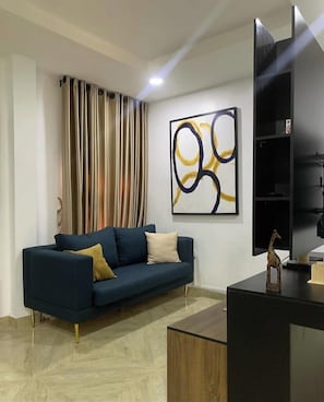 Family Apartment, Balcony, City View | Living area - 93 Homes and Residence (Abuja)