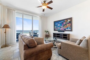 Condo, Multiple Beds (Spanish Key 306) | Living area | TV - Spanish Key 306 (Pensacola)