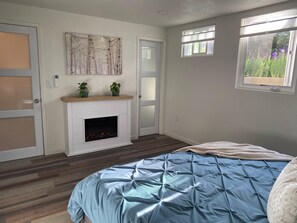 1 slaapkamer, een bureau, een strijkplank/strijkijzer, gratis wifi