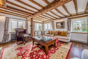 Televisión, chimenea, libros