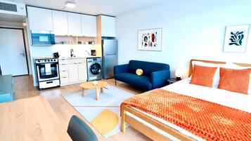 1 soverom, skrivebord, strykejern/-brett og wi-fi (inkludert)