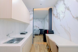 Standard Apartment, 2 Bedrooms (Apartment) | Private kitchen - Restful and Modern 2BR at Sentul Tower Apartment (Citaringgul)