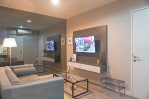 Apartemen Standar, 2 kamar tidur (Apartment) | Ruang keluarga
