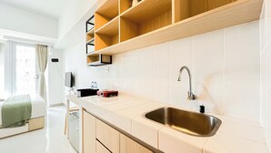 Studio Standar, 1 kamar tidur (Apartment) | Dapur pribadi