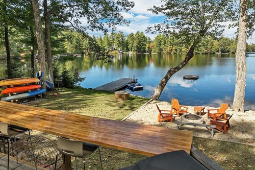 Luxury Lakefront Retreat | Hot Tub | New Hampshire Lake House