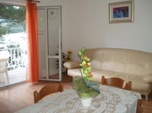 Apartment (One Bedroom Apartment with Balcony an) | Living room