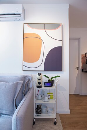 Interior - Comfortable apartment for up to 3 people near USP - Shopping - Aeroclube (Jardim Brasil Bauru)
