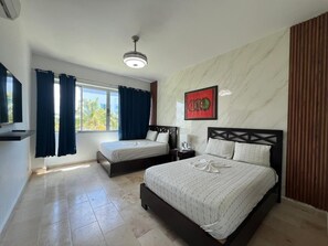 4 habitaciones, tabla de planchar con plancha y wifi gratis 