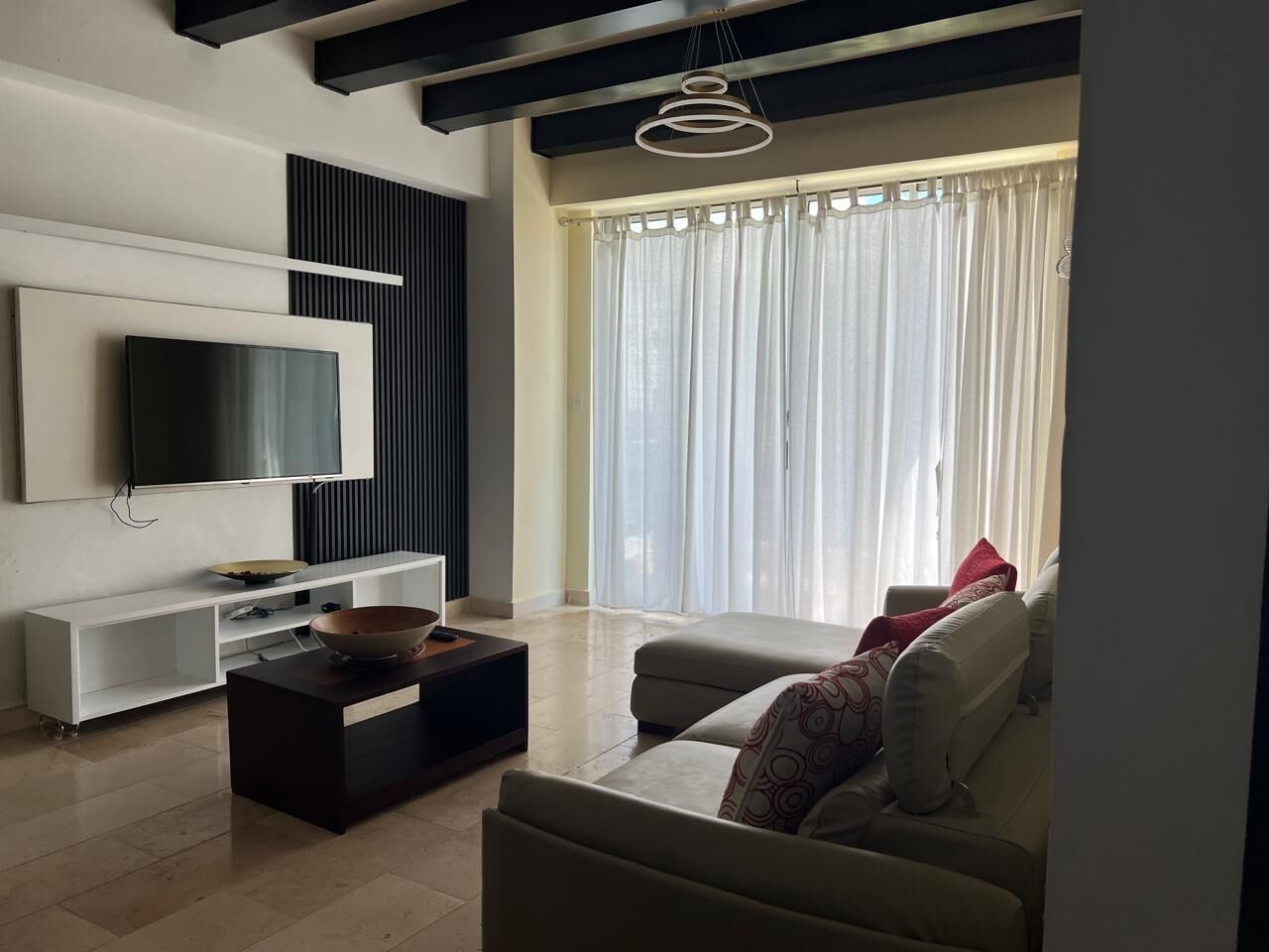 Appartement, vue piscine | Coin séjour