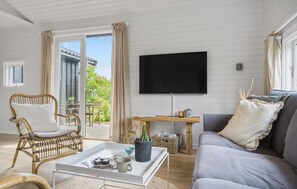 Televisie en een open haard