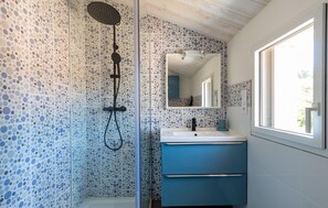 Shower, hair dryer