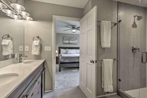 Shower, hair dryer