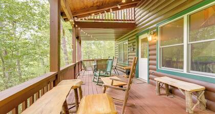 Game Room & 3-Story Deck at Lake Hiwassee Hideaway