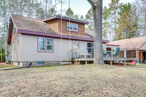Exterior - Private Dock, Deck & Yard: Deerskin Lake Retreat! (Eagle River)