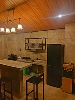 Shared fridge, microwave