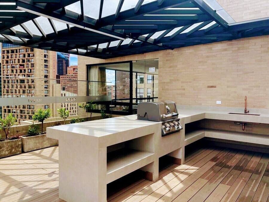 Comfort-Apartment, Stadtblick | Terrasse/Patio