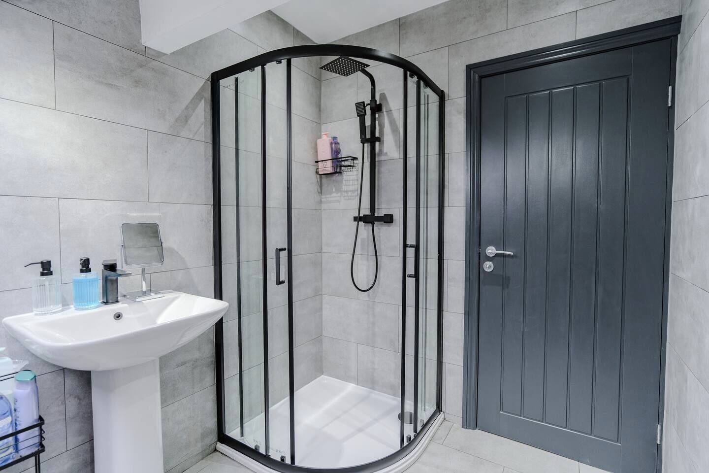 Shower, hair dryer