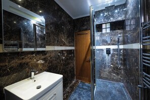 Appartement | Salle de bain | Douche, serviettes fournies