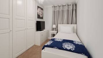 Apartamento | 2 quartos, Wi-Fi de cortesia, roupa de cama