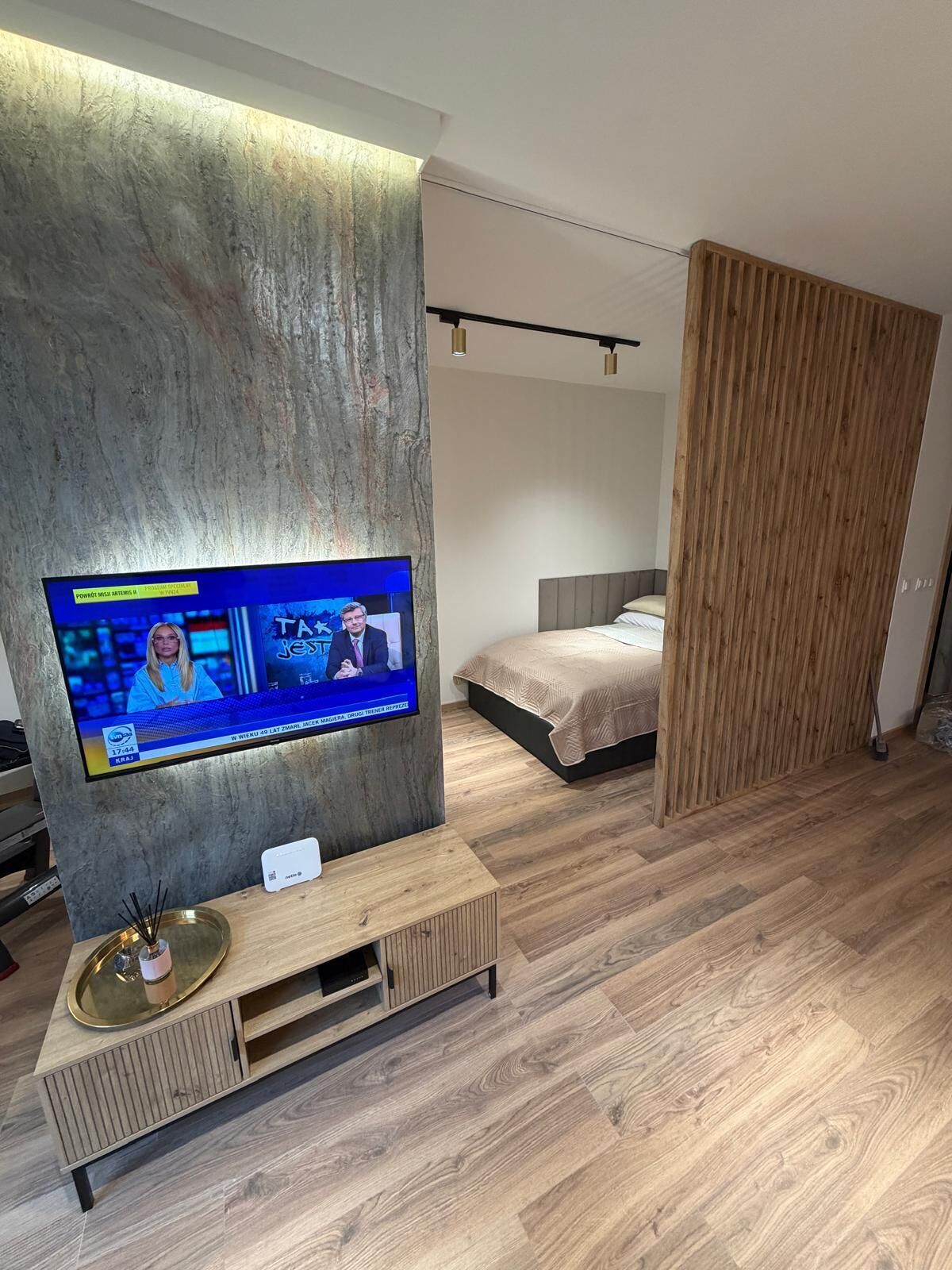 Suíte estúdio superior | Área de estar | Smart TV 50 polegadas com canais digitais