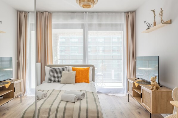 Comfort-Studiosuite, Balkon, Stadtblick