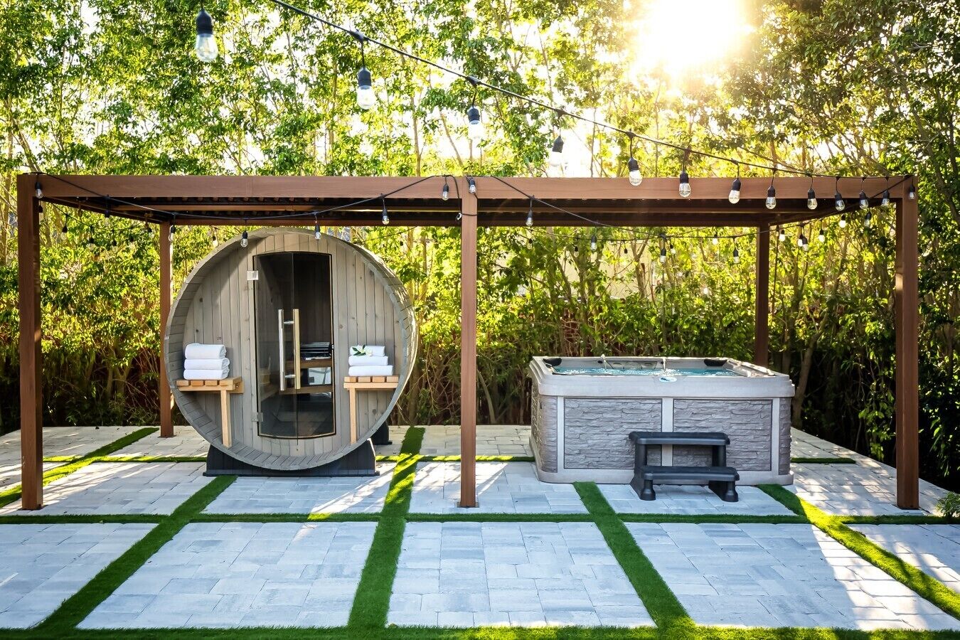 Outdoor spabad