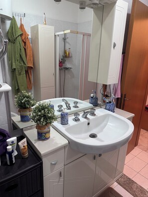 Towels, soap, toilet paper