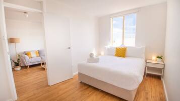 1 slaapkamer, een bureau, een strijkplank/strijkijzer, gratis wifi