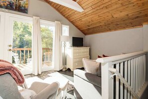 Télévision, cheminée, livres, espaces bureaux