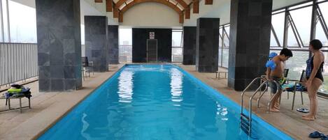 Indoor pool, seasonal outdoor pool
