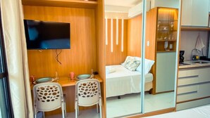 1 室のベッドルーム、アイロン / アイロン台、WiFi、ベッドシーツ