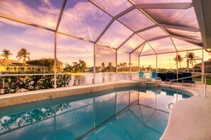 A heated pool