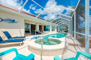 A heated pool