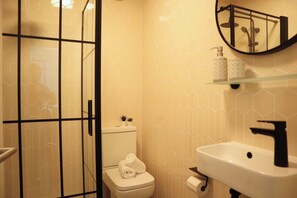 Hair dryer, towels