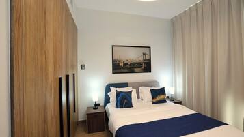 1 多间卧室、熨斗/熨衣板、WiFi、床单