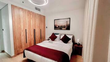 1 habitación, tabla de planchar con plancha, wifi y ropa de cama