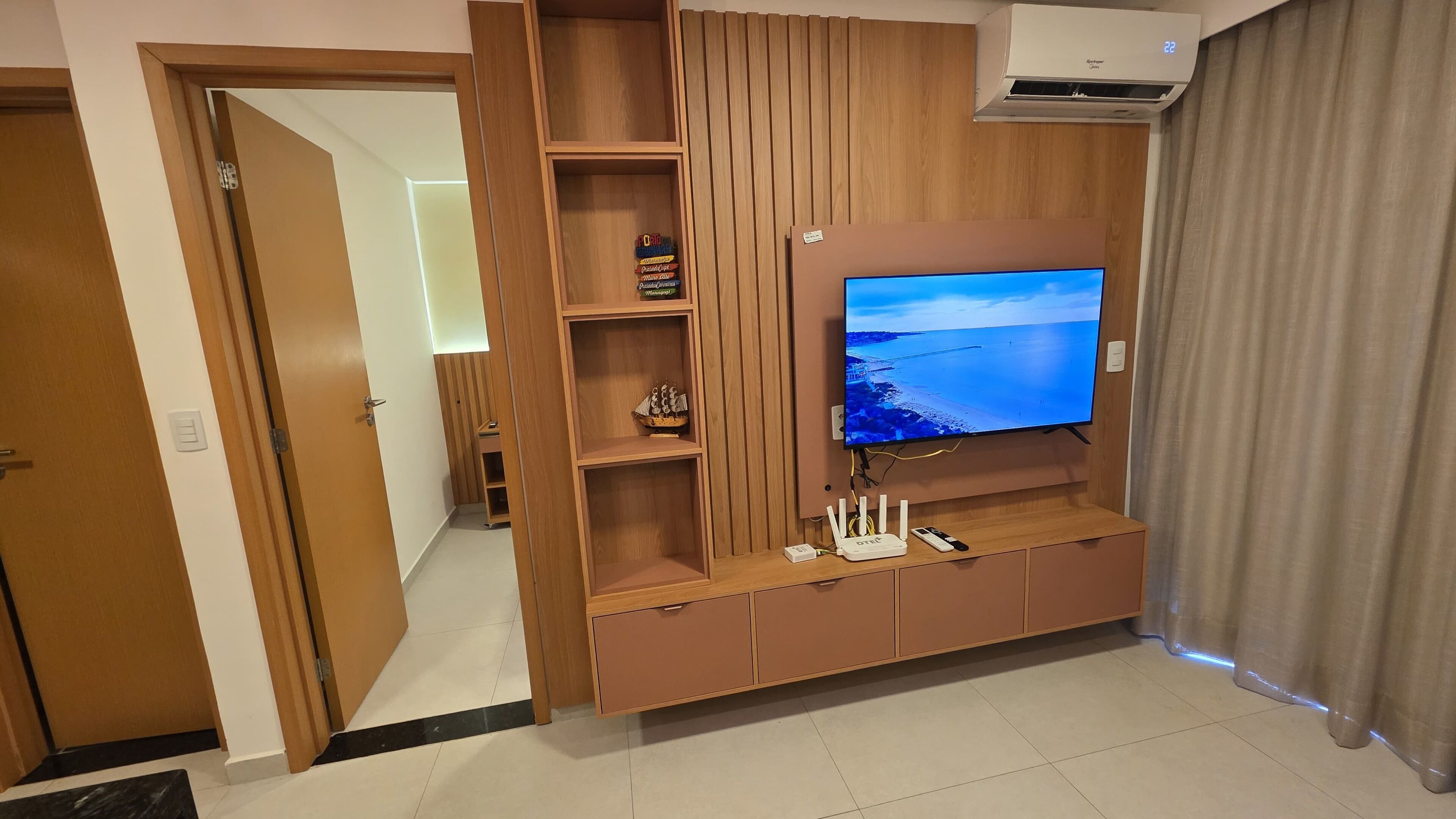 Deluxe appartement, uitzicht op binnenplaats | Woonruimte