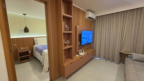 Deluxe Apartment, Courtyard View | Living area - Flat Piscina Privativa 04b Bela Vista LP (Ipojuca)