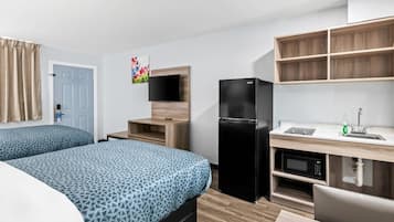 Standard Double Room, 2 Double Beds, Non Smoking (Efficiency) | Memory-foam beds, desk, free WiFi, bed sheets