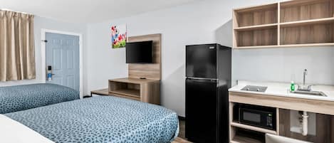 Chambre Double Standard, 2 lits doubles, non-fumeurs (Efficiency) | Matelas mémoire de forme, bureau, Wi-Fi gratuit, draps fournis