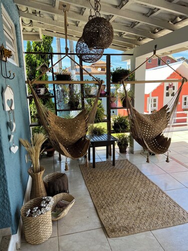 Beach house right on the sand. Cozy, elegant and very delicate.